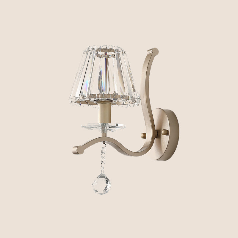 Elegant Gold Cone Wall Lamp