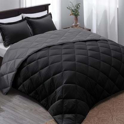 Soft Reversible Microfiber Duvet Cover Set