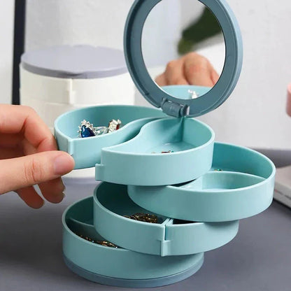 Spinning Stackable Jewelry Display Case