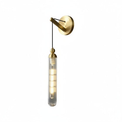 Simple Brass Glass Pendant Light Fixture