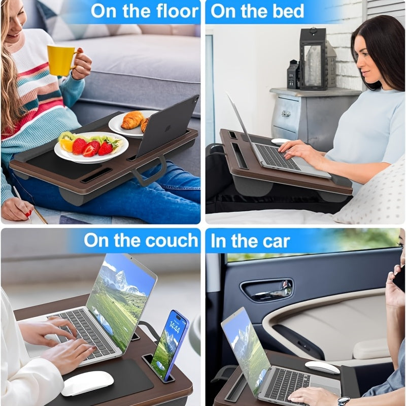 Adjustable Laptop Riser with Comfort Wrist Rest