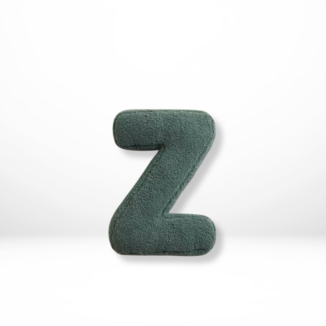 Plush Alphabet Letter Pillow With Soft Velvet Cover