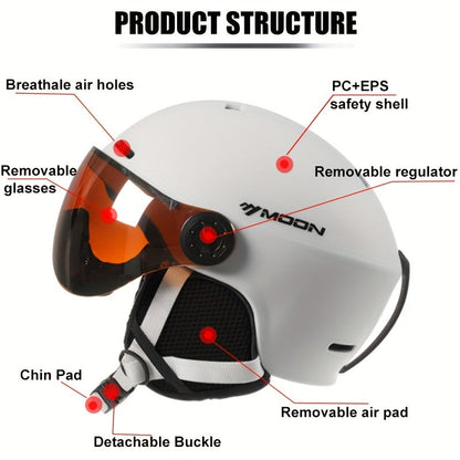 Durable Ski Helmet with Adjustable Fit