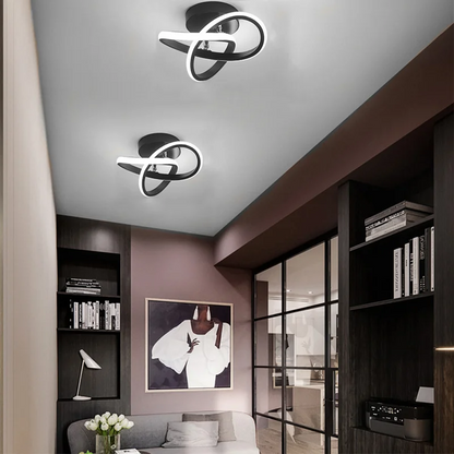 Dark Iron LED Hanging Light