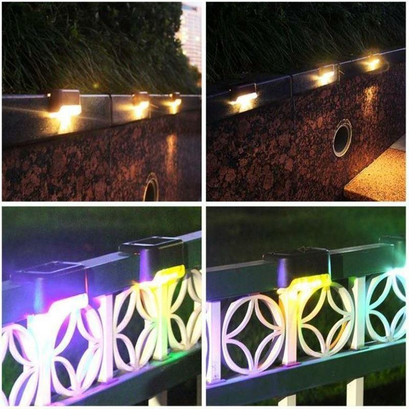 Solar Powered Outdoor Step Lights (4 Pack)