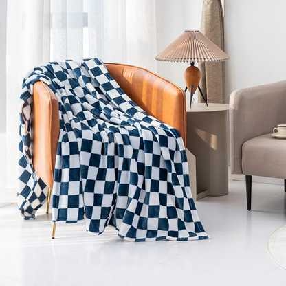 Cozy Plaid Throw Blanket for Home Decor