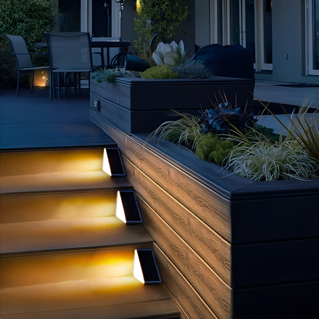 Outdoor Solar Powered LED Step Lights