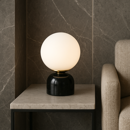 Elegant Glass Table Lamp Scandinavian Style