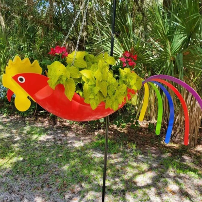 Colorful Hanging Planter for Flowers and Herbs