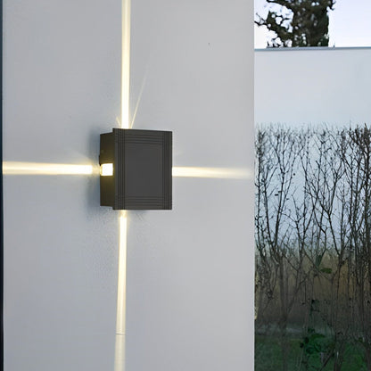 Outdoor 12W LED Star Wall Light Waterproof Modern Lamp