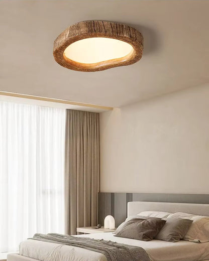 Simple Wooden Table Lamp with Warm Glow Effect