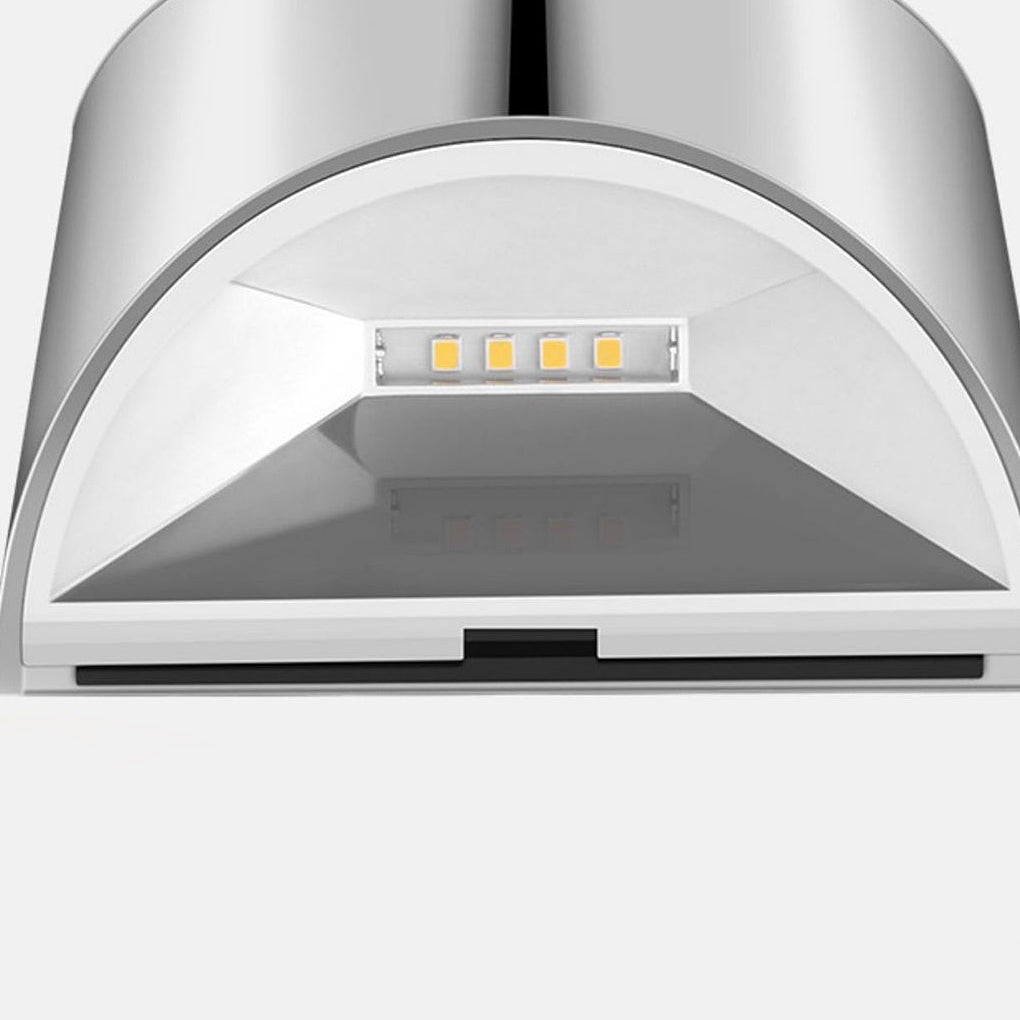 Sleek Outdoor Solar Powered Wall Light