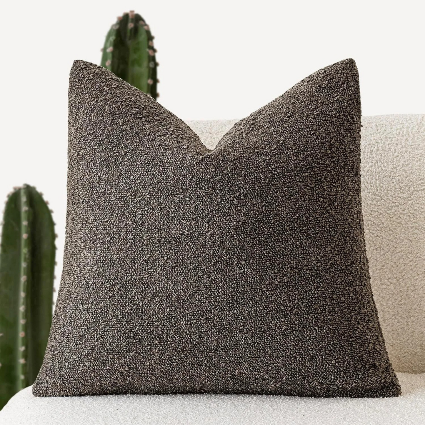 Soft Boucle Throw Pillow Cover 45x45cm Home Decor Cushion