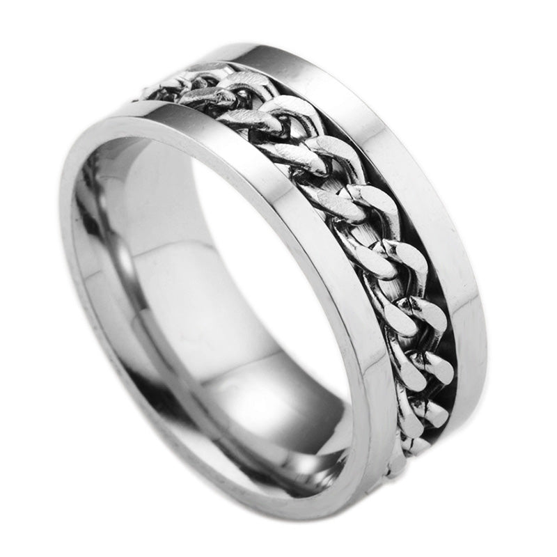 Durable Metal Rotating Chain Necklace