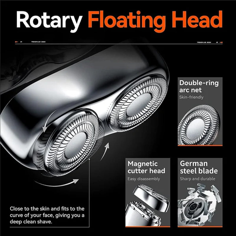 Compact Dual Head Electric Shaver