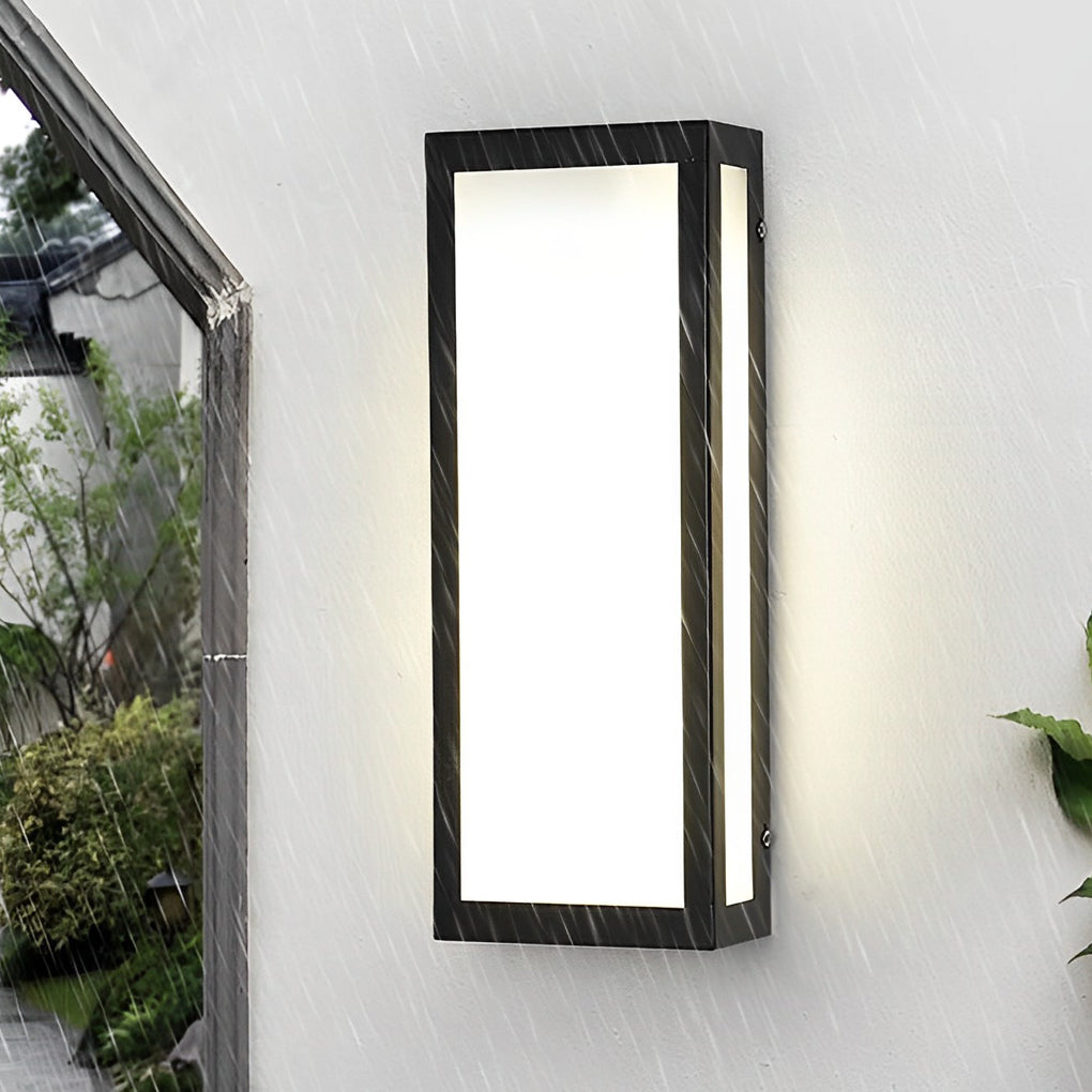 Outdoor Black LED Wall Light Waterproof Exterior Lamp