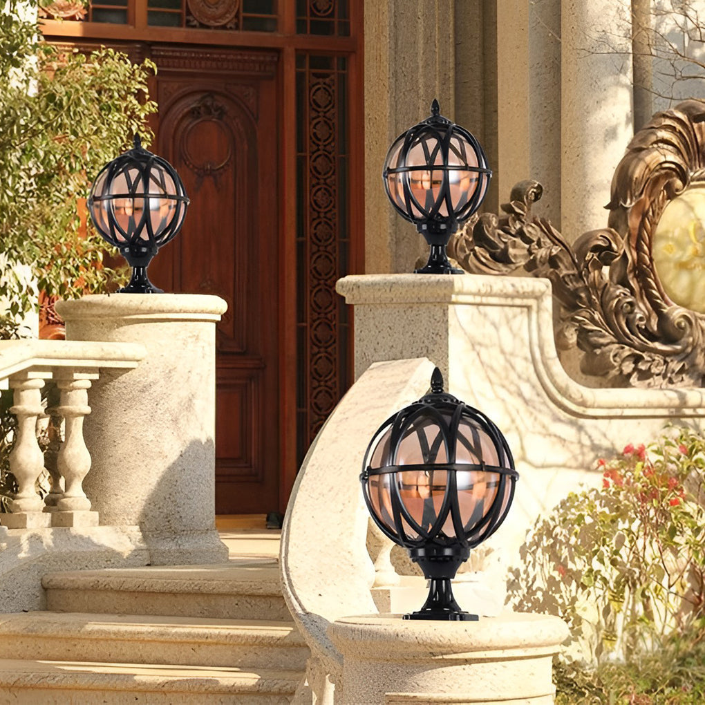 Classic Round Outdoor Post Light Fittings