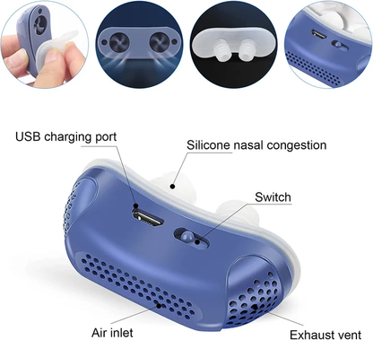 Portable Mini CPAP Sleep Apnea Device for Travel