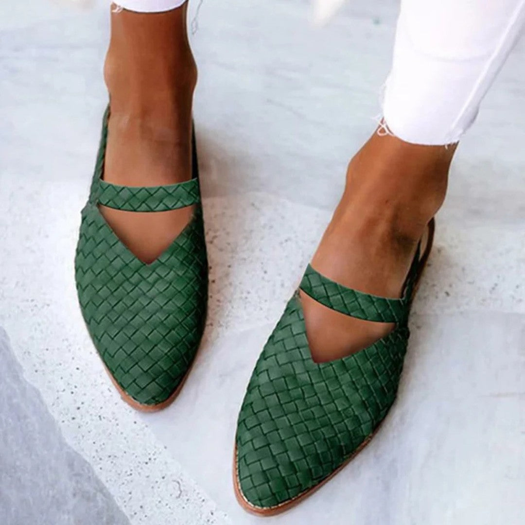 Comfortable Pointed Toe Ballet Flats with Padded Insole