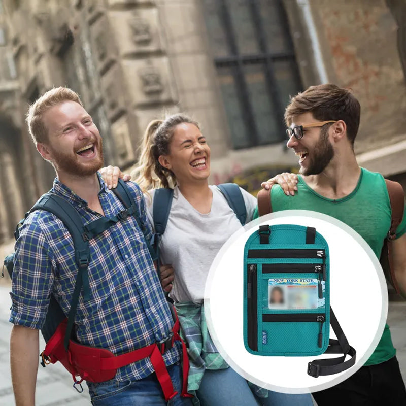 Secure Travel Wallet with RFID Passport Holder