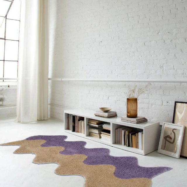 Vibrant Multi-Colored Area Rug Cotton Blend