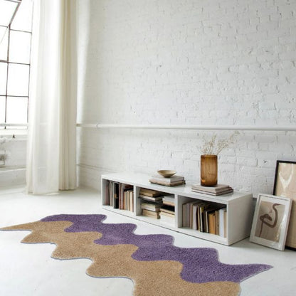 Vibrant Multi-Colored Area Rug Cotton Blend