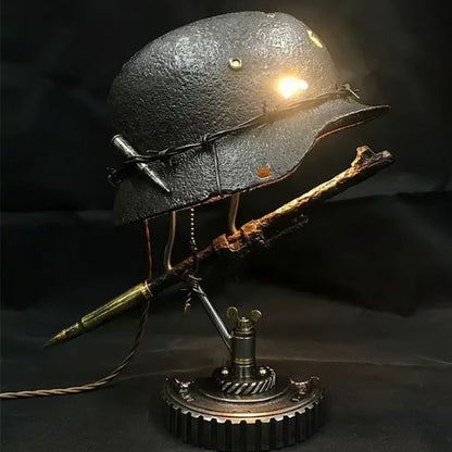 Classic Metal Helmet Desk Lamp