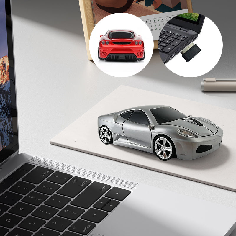 Fast Racing Car Design Wireless Mouse