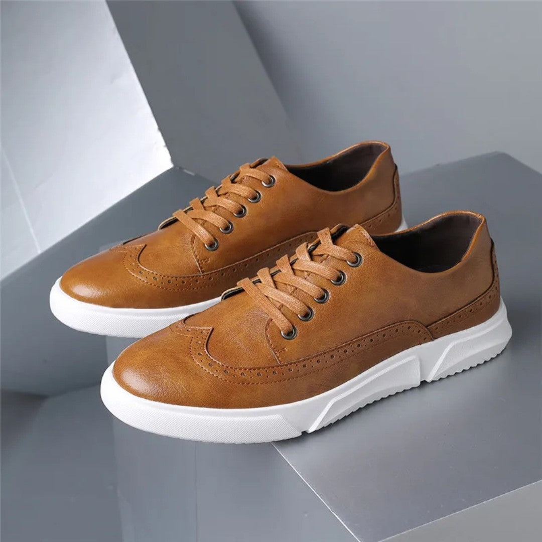 Classic Lace Up Leather Shoes - Cofik
