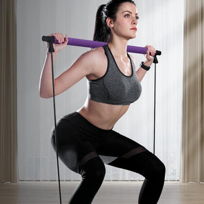 Compact Home Pilates Exercise Bar Set