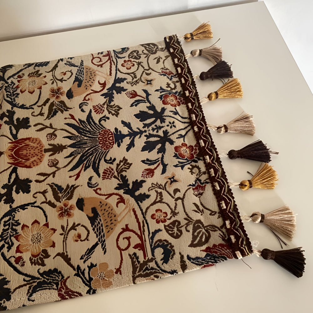 Classic Floral Pattern Table Runner