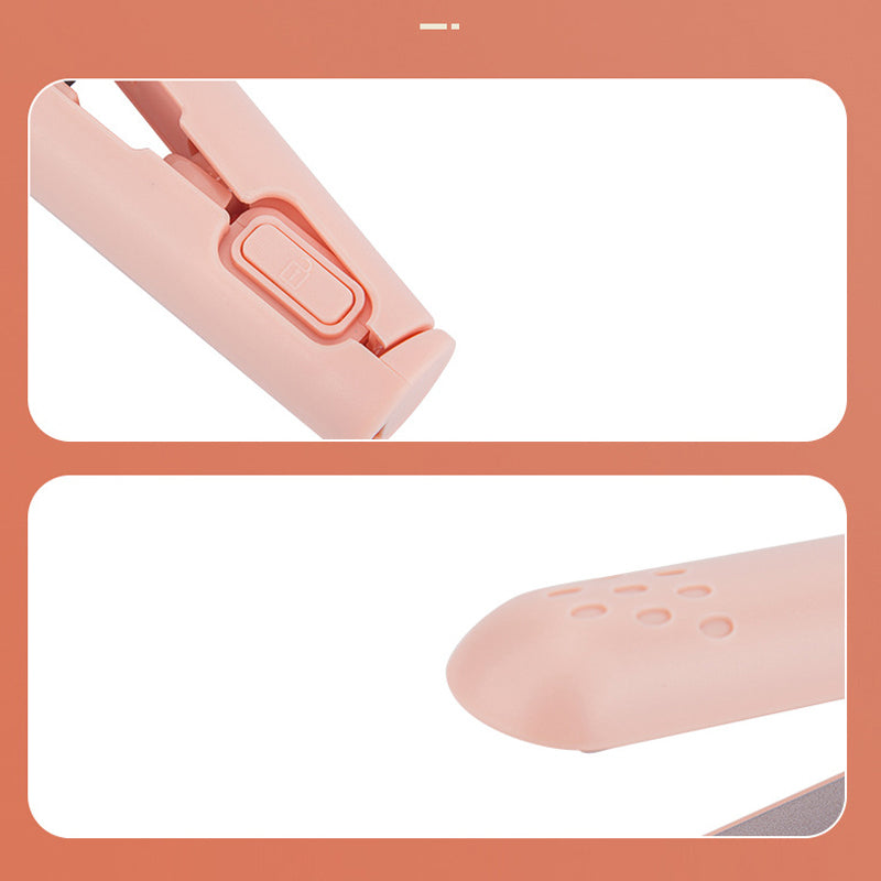 Compact 2-in-1 Curl and Flat Iron with Ceramic Plate