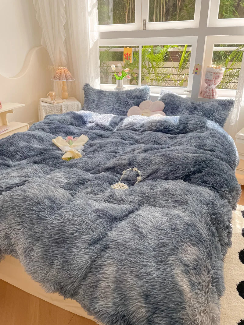 Soft Plush Winter Duvet Cover Set