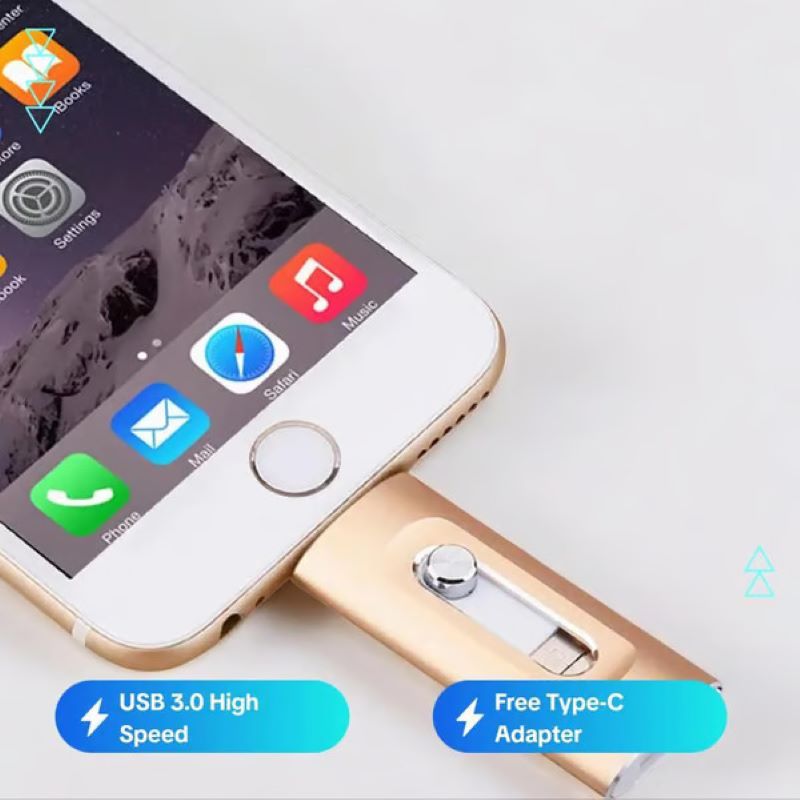 Versatile 3-in-1 USB Flash Drive for Phone and PC