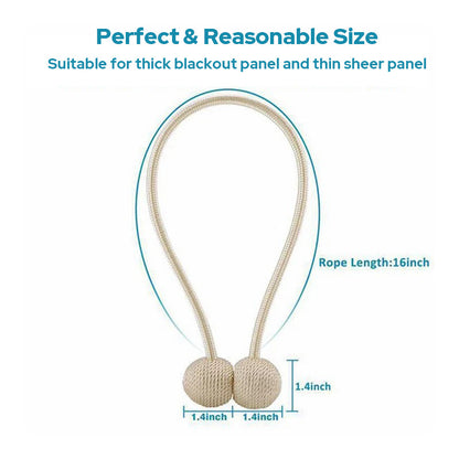 Easy Fit Magnetic Curtain Tie Back Strap