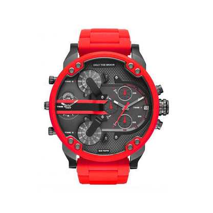 Modern Stainless Steel Quartz Chrono Watch