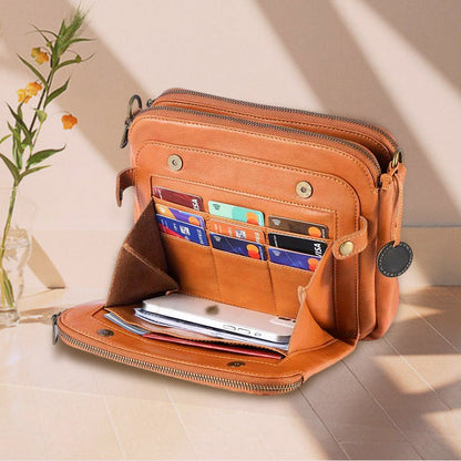 Premium Leather Crossbody Handbag