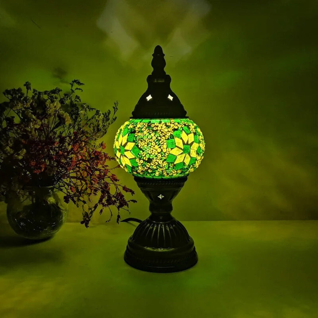 Vibrant Multi-Colored Glass Table Lamp