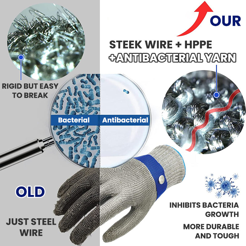 Durable Steel Mesh Lab Safety Gloves