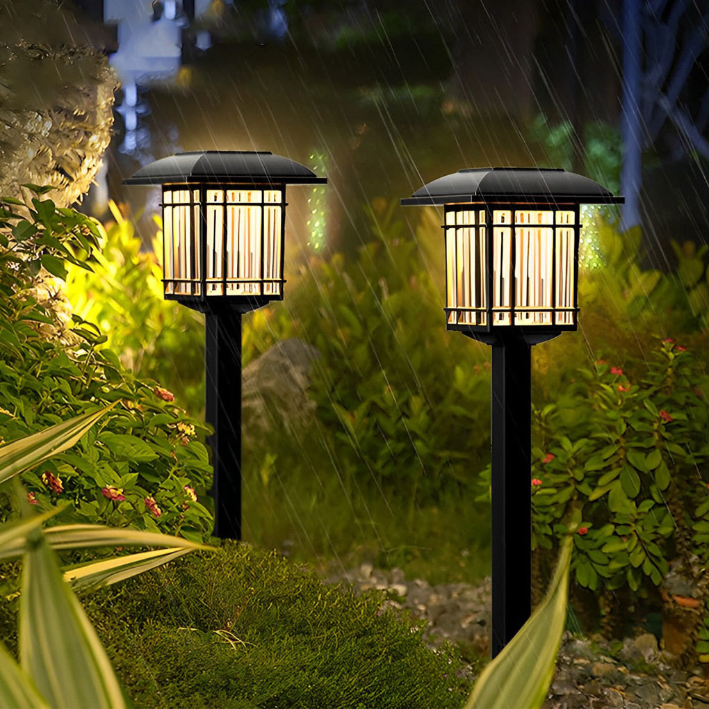 2PCS Outdoor Solar Powered LED Garden Lights