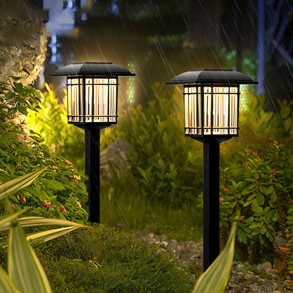2PCS Outdoor Solar Powered LED Garden Lights