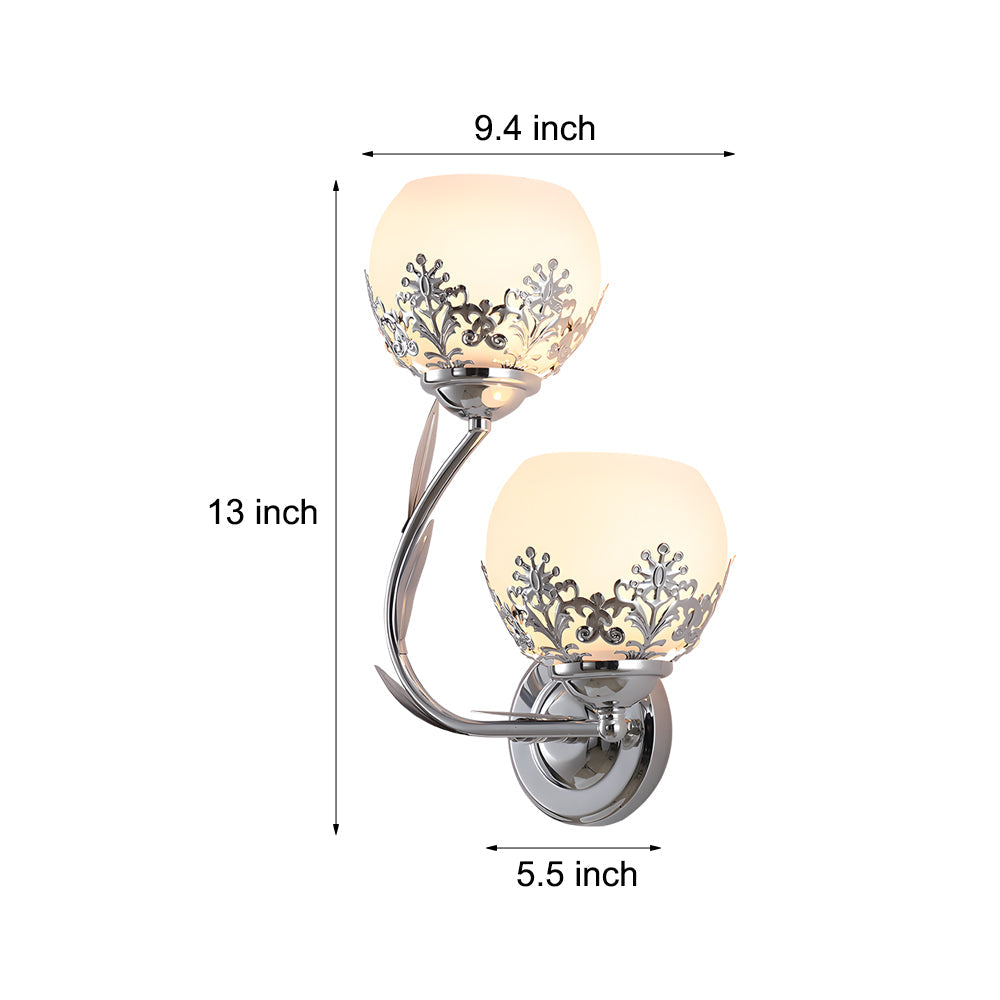 Elegant Double Glass LED Wall Lamp Fixtures