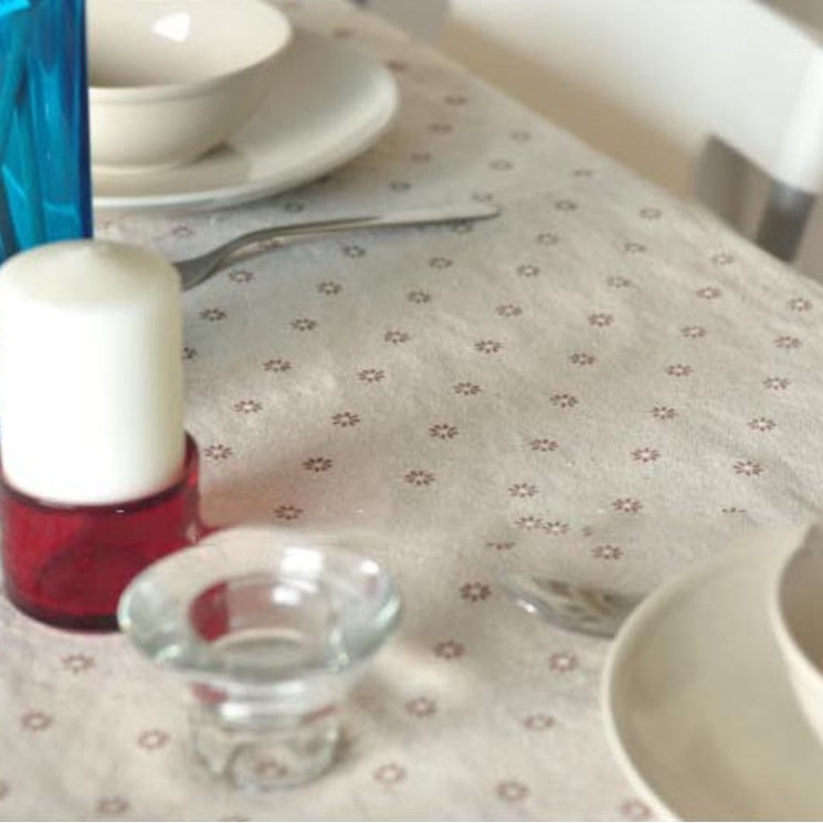 Floral Pattern Cotton Table Cloth