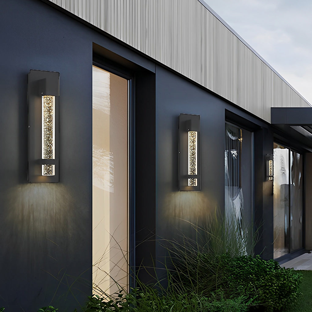 Outdoor 12 Inch Weatherproof Glass Wall Lamp
