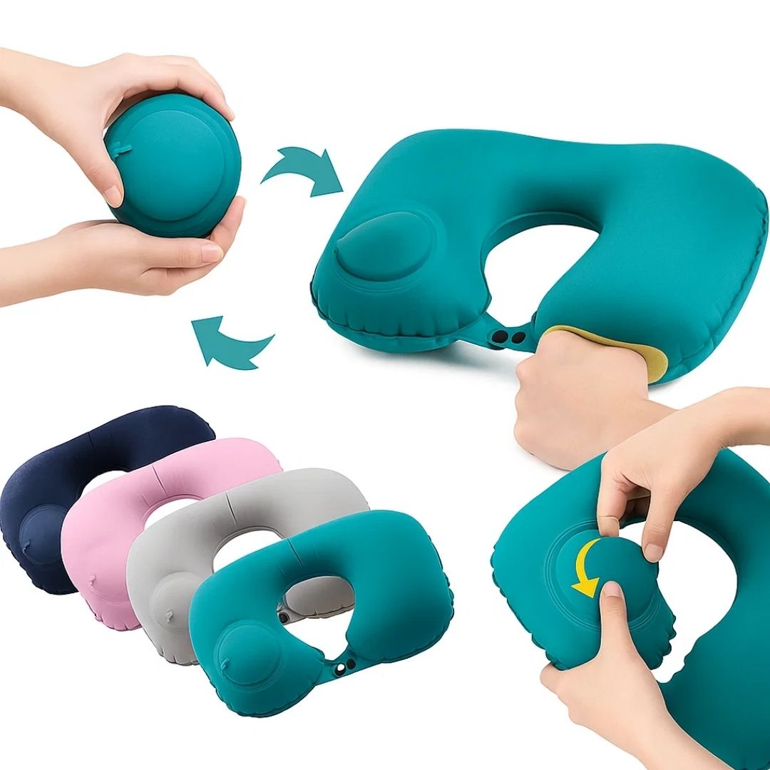 Comfortable Inflatable Neck Pillow for Travel