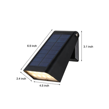 Solar Powered Outdoor LED Wall Light with Adjustable Arm
