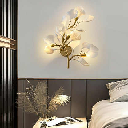 Rustic Metal Leaf Dimmable LED Wall Light - Cofik