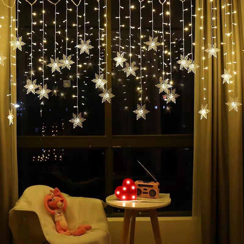 Outdoor String Snowflake Fairy Lights - Waterproof