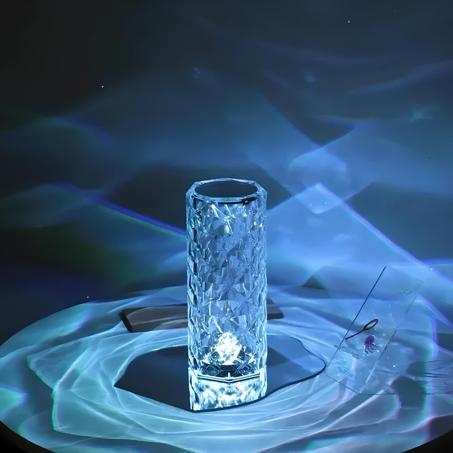 Touch Control Glass Desk Lamp