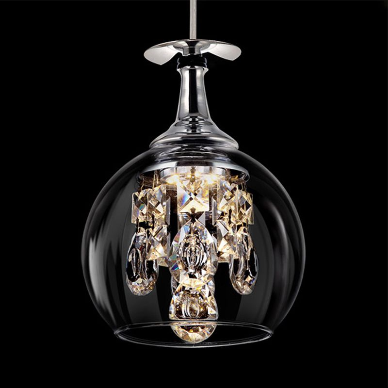 Stunning Glass Crystal Pendant Ceiling Light Fixture